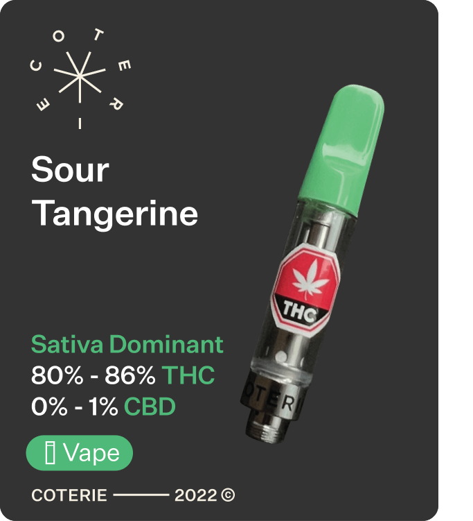 Coterie Cannabis Product - Sour Tangerine Vape